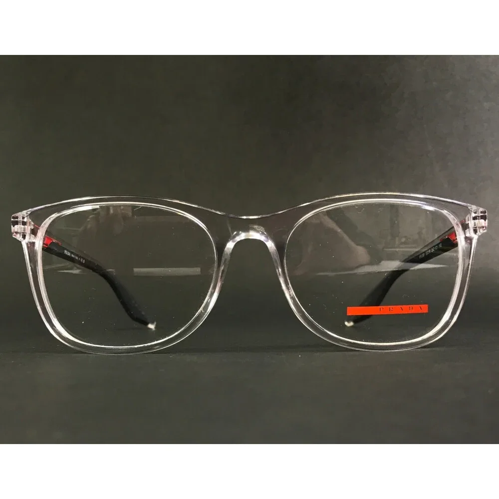 Prada Linea Rossa Eyeglasses Frames VPS05P 2AZ-1O1 Crystal Black 55-19-145